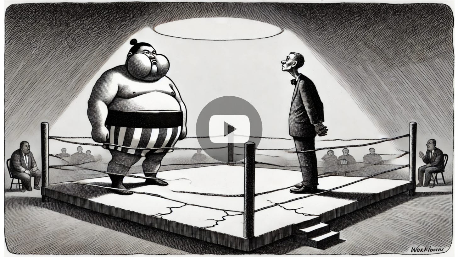Cartoon cover, Gold Trust (GLD): Beijing's Mask, Paid for in Treasuries