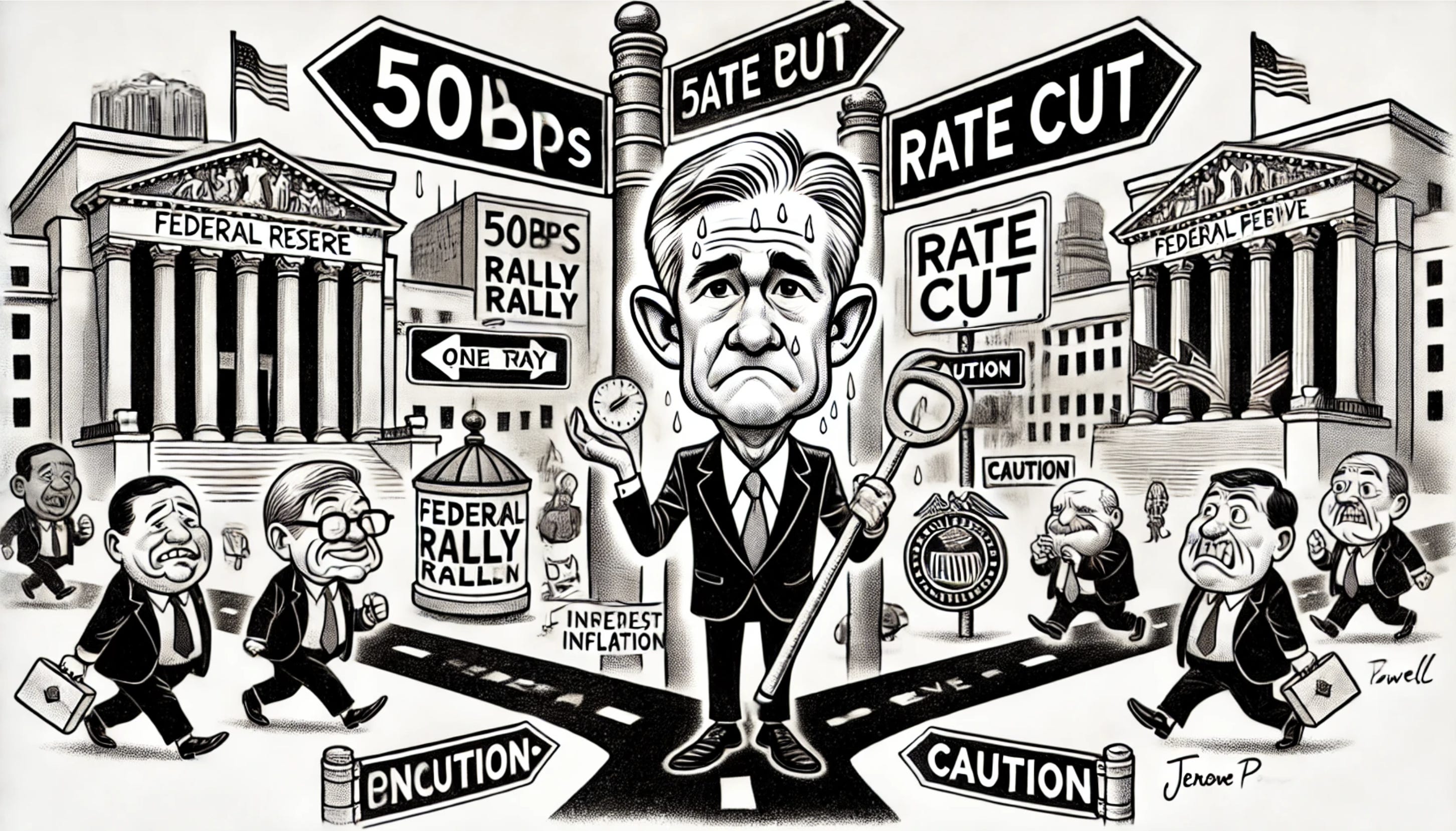 Cartoon cover, Intuitive Machines (LUNR): A Rocket While the Fed Chews Paper