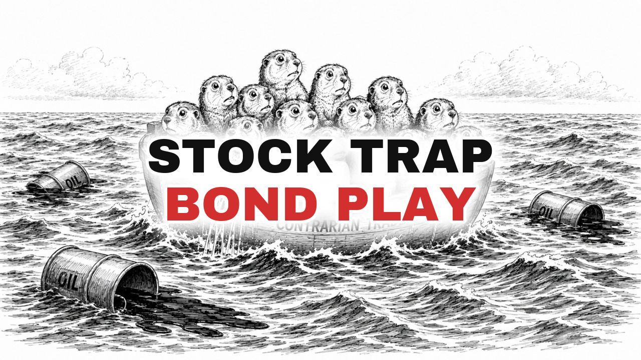 Cartoon cover, Long Treasuries (TLT): Why the Crowded Lifeboat Sinks First