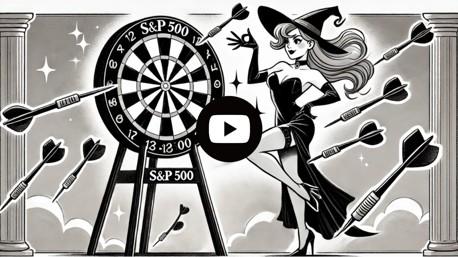 Cartoon cover, S&P 500 (SPY): The Twelve-Month Target Nobody Needs
