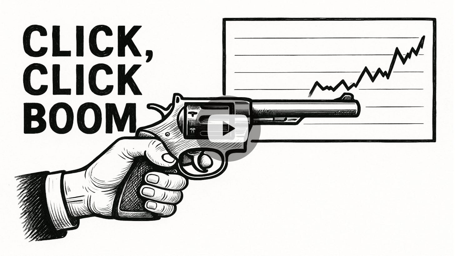 Cartoon cover, Silver (SLV) vs Gold (GLD): Cheap Armor Before the Chamber Stops